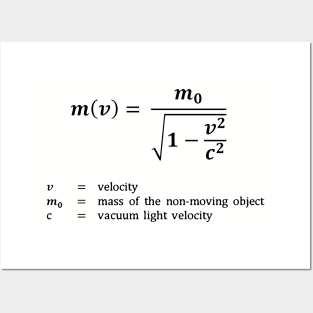 Formula, relative mass Posters and Art